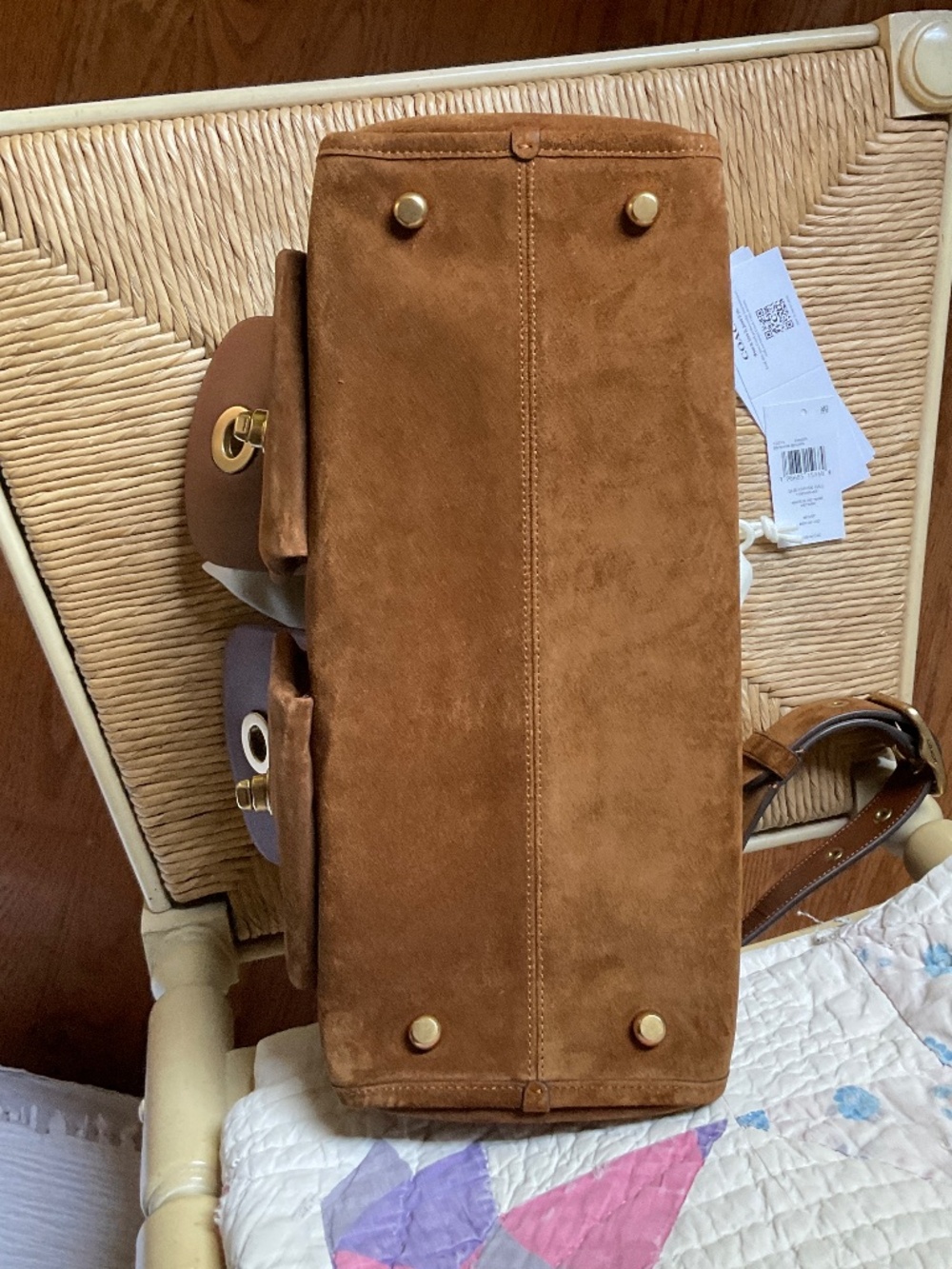 Coach Haversack Large in Suede - Picture 7 of 10